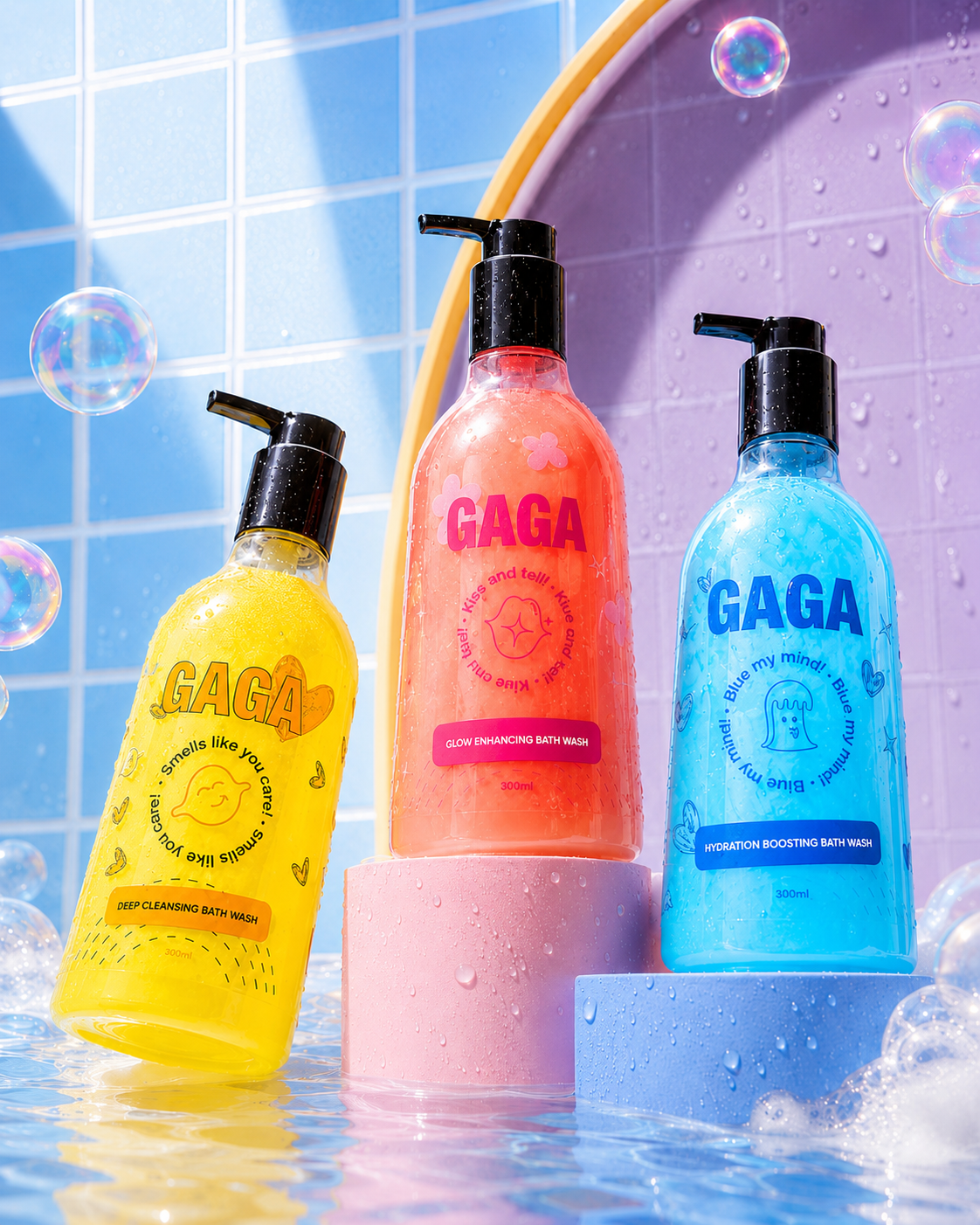 The GAGA Trinity- All 3 bodywashes